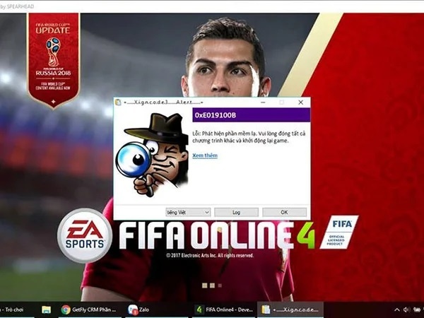 0xe01900b fifa online 4 - Hướng dẫn cách fix nhanh