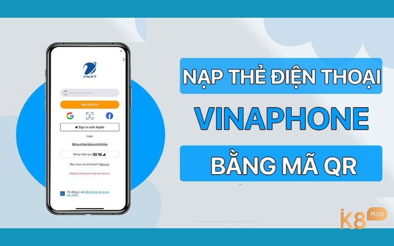 Nạp thẻ cào điện thoại Vinaphone bằng quét mã 