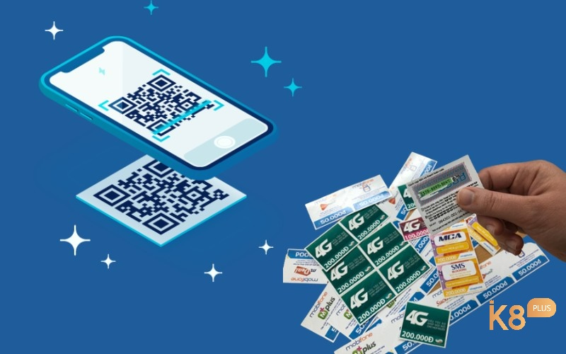 Đảm bảo điện thoại kết nối Internet để tiến hành quét mã QR nạp thẻ cào 