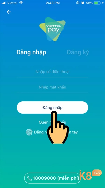 Đăng nhập tài khoản ViettelPay