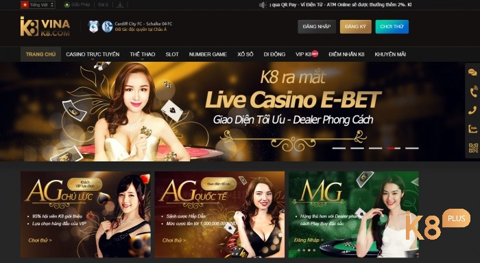 Dealers xinh đẹp và quyến rũ tại k8 casino