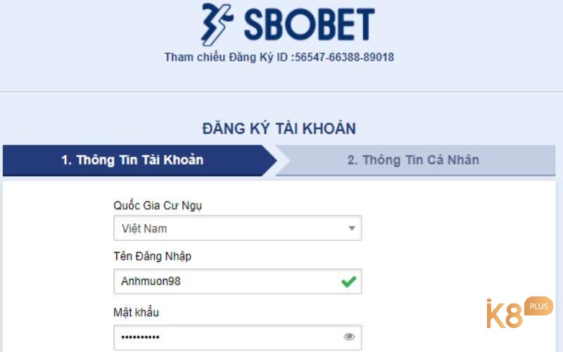 Chi tiết các thao tác đăng ký/đăng nhập tài khoản tại link vao SOBET