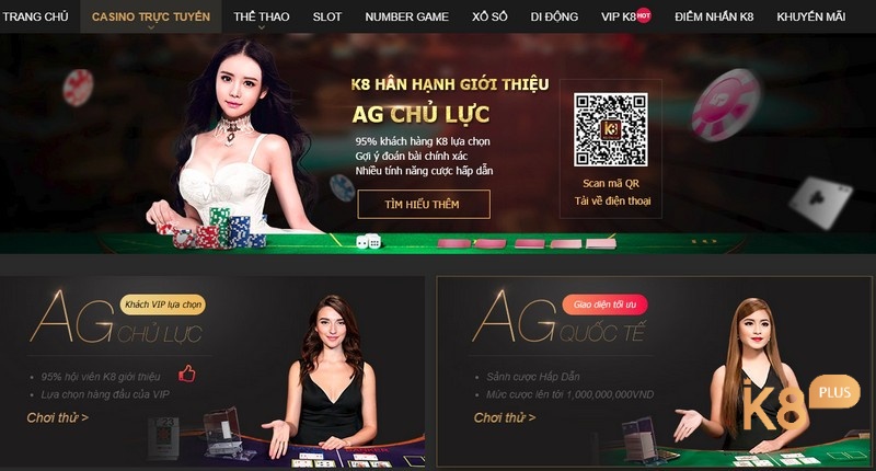 Nhà cái chơi game tài xỉu uy tín K8.