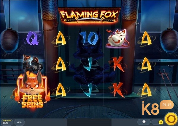 Giao diện của Flaming fox slot khá đơn giản