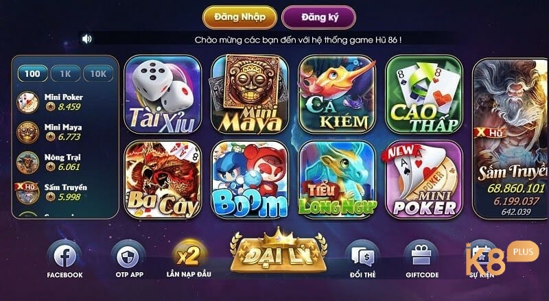 Các game nổ hũ đình đám có một không hai của nổ hũ 86