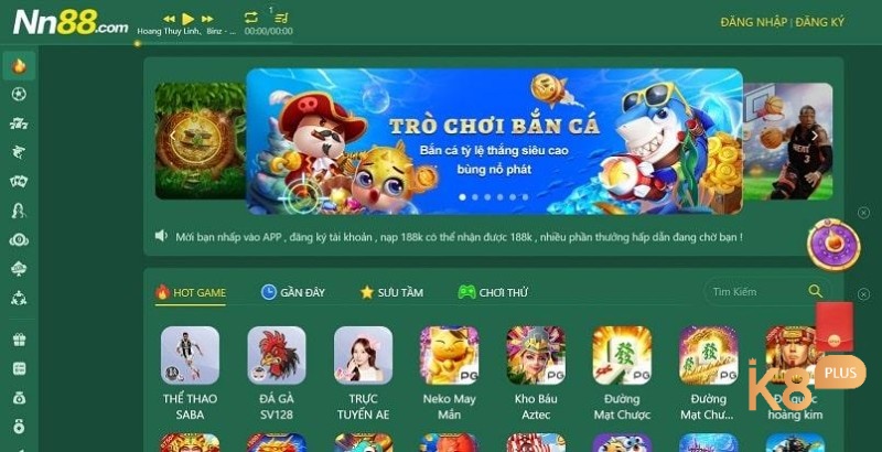 Giao diện thân thiện với người chơi của cổng game nổ hũ uy tín 2023 NN88