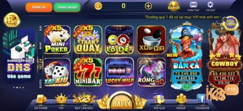 Nhà cái k8pus cung cấp game Nổ Hũ đẳng cấp