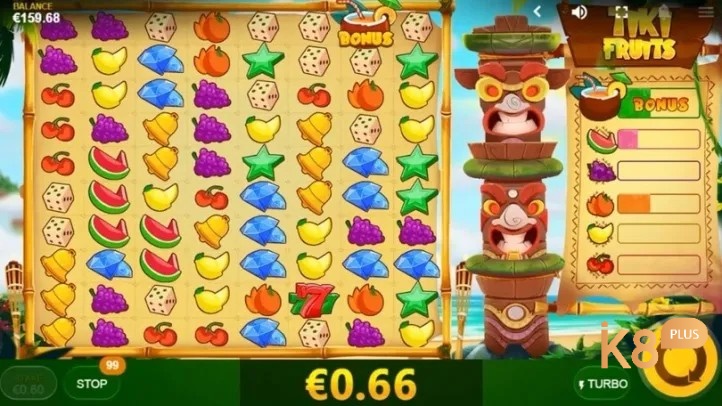 Đồ hoạ của trò chơi Tiki fruits slot vô cùng bắt mắt và thu hút người chơi