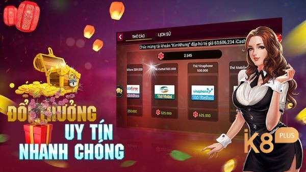 Cách nhận thưởng game nổ hũ tiền về như lũ tại K8