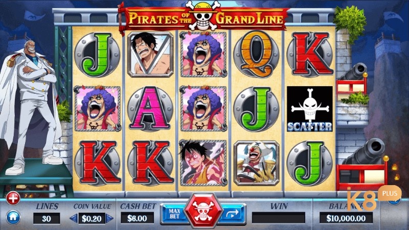 Grand line games: Pirates Of The Grand Line Slot có cách chơi đơn giản