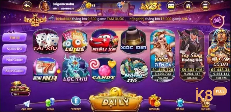 Kho game slot tại Nổ hũ net lớn nhất hiện nay