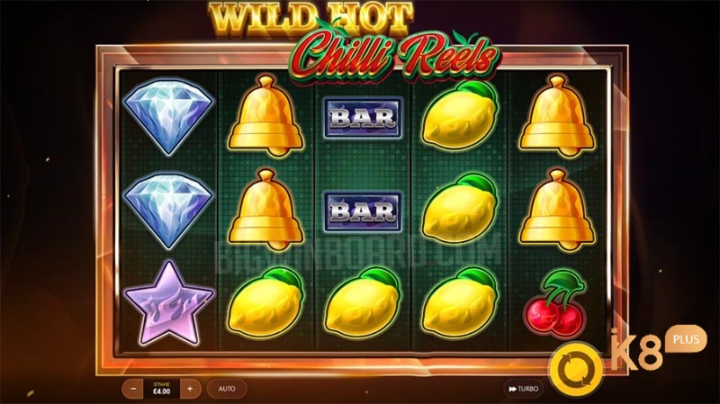 Game slot Wild Hot Chilli Reels chơi trên 5 cuộn 3 hàng