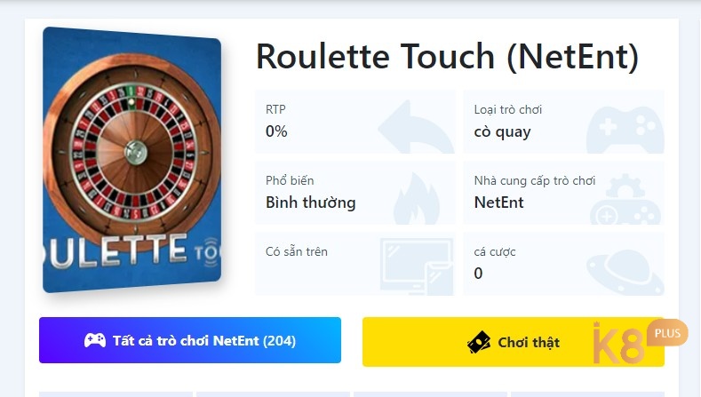 Hướng dẫn tải Roulette touch chi tiết