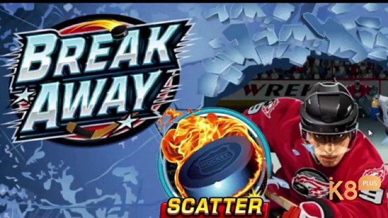 Scatter trong Break Away slot là một quả bóng khúc côn cầu 