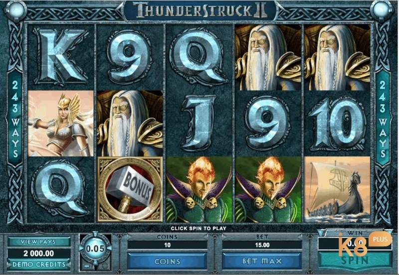 Thunderstruck ii slot: RTP 96,65% - Thưởng tối đa 6000x lần