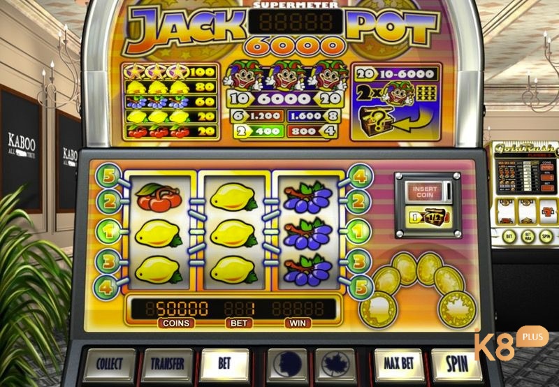 Jackpot 6000 slot là trò chơi đánh bạc mang phong cách cổ điển Las Vegas