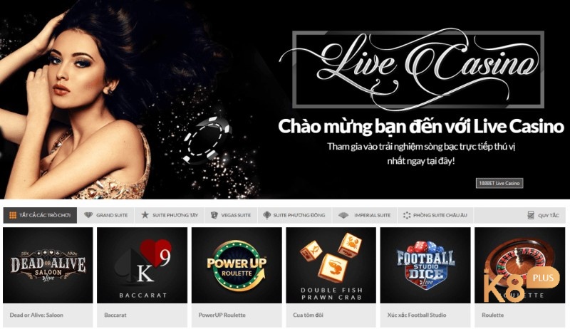 Những trò chơi hấp dẫn tại 188bet casino