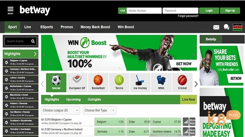 Các sản phẩm cá cược tại betway casino xanh chín