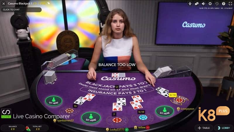 Di chuột vào biểu tượng ổ khóa để mở Live Dealer