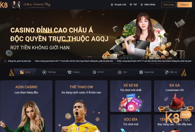 Trang web tài xỉu online k8 tham gia trải nghiệm hấp dẫn