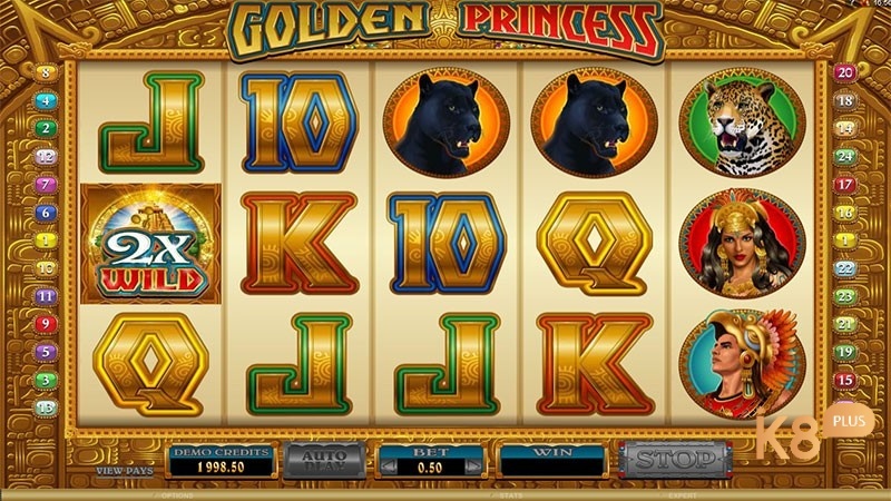 Golden Princess: Slot Microgaming về thời kỳ Aztec cổ