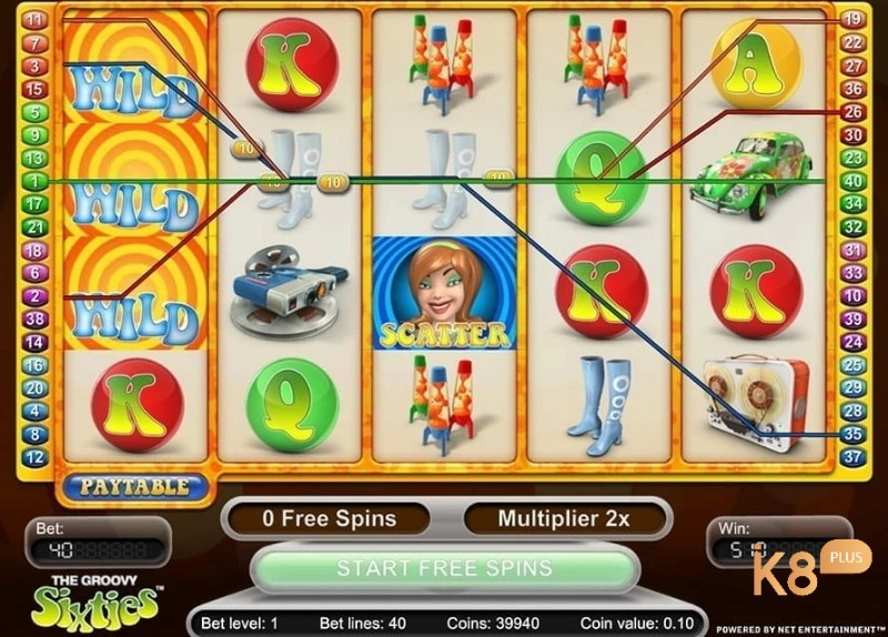 Groovy Sixties: Slot thú vị về những năm 60 của NetEnt