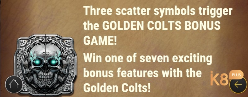 Ba biểu tượng Scatter giúp kích hoạt Golden Colts Bonus Game