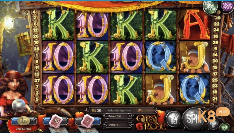 Gypsy Rose slot có các biểu tượng vô cùng bắt mắt