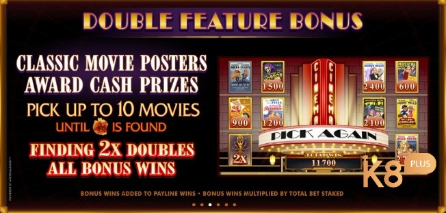 Tính năng Double Feature Bonus giúp bạn có được hệ số nhân x2