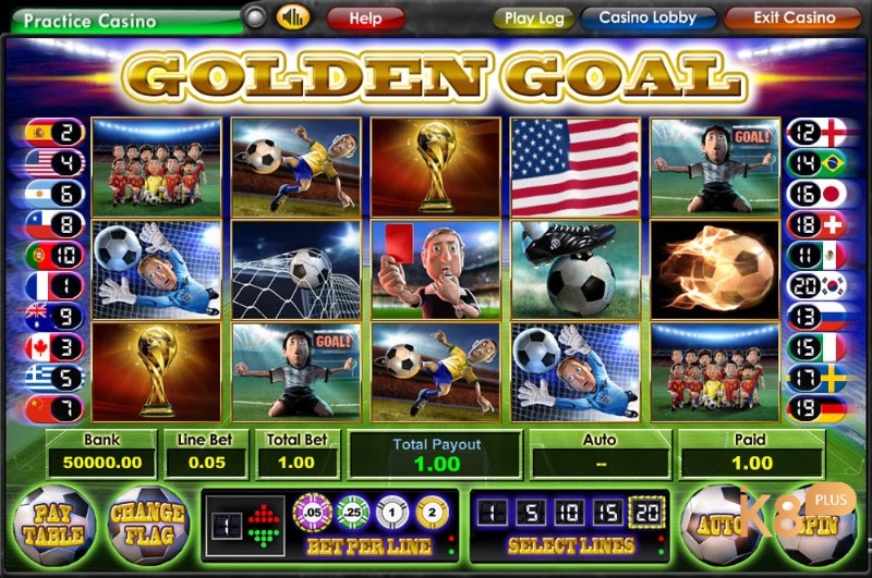 Tỷ lệ trả thưởng của slot game Golden Goals cực cao và kích thích người chơi