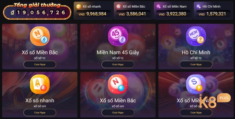 K8 cung cấp nhiều hình thức xo so online cho anh em thoải mái lựa chọn